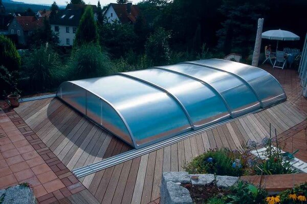 Schwimmbadüberdachung Sun Roof Elegance 1035 x 570 x 95 cm