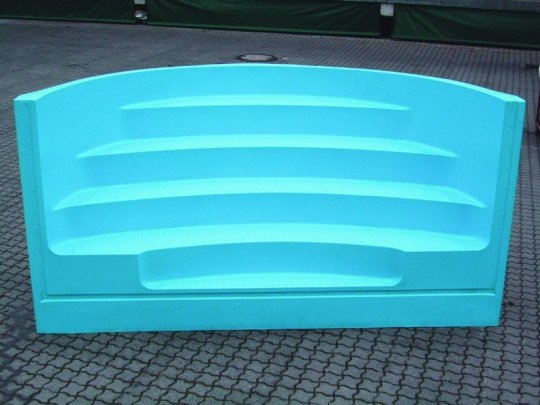 Römische Treppe für Power S Becken blau Römische Treppe für Power S Becken blau
