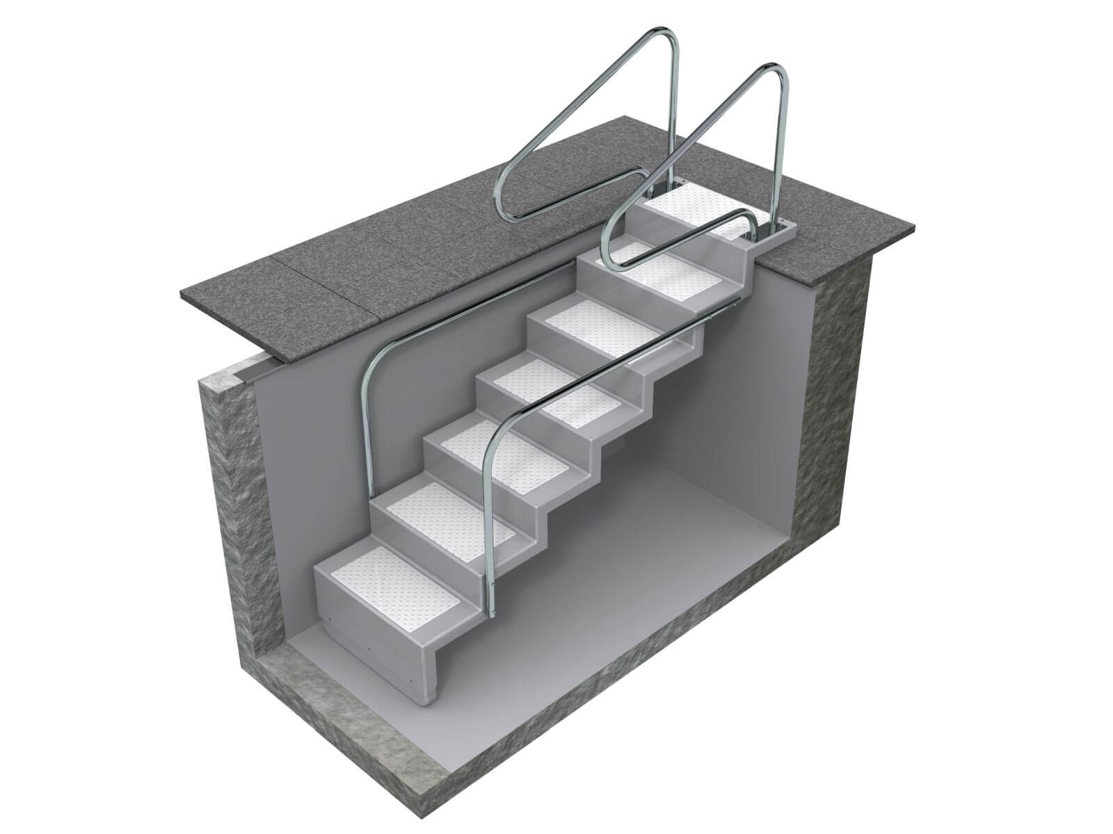 Verwunderlich Pooltreppe Fr Aufstellpool Ebenbild