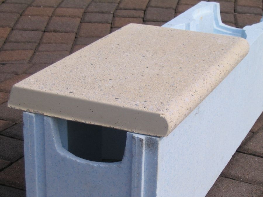 Randstein-Set für Rechteckbecken sandfarben linear Randstein-Set für Rechteckbecken sandfarben linear