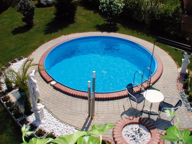 Rundbecken Milano 150 cm tief 0,6 mm adriablau Rundbecken Milano 150 cm tief 0,6 mm adriablau