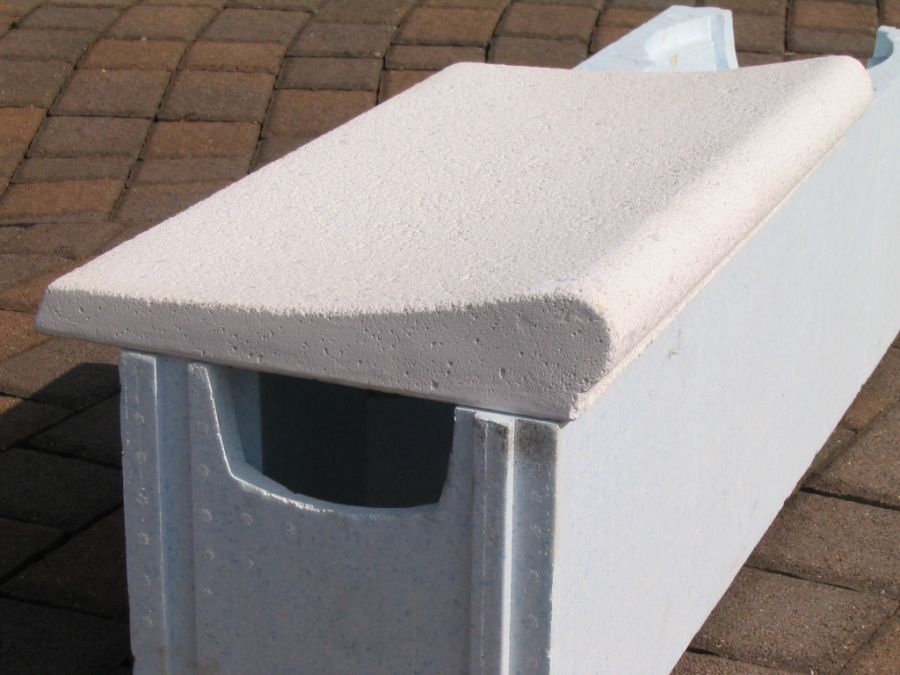 Beckenrandsteine weiss Welle Beckenrandsteine weiss Welle