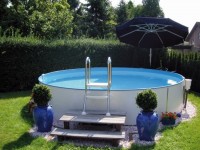 Aufstell-Rundbecken-Set Milano 120 cm tief 0,6 mm Aufstell-Rundbecken-Set Milano 120 cm tief 0,6 mm